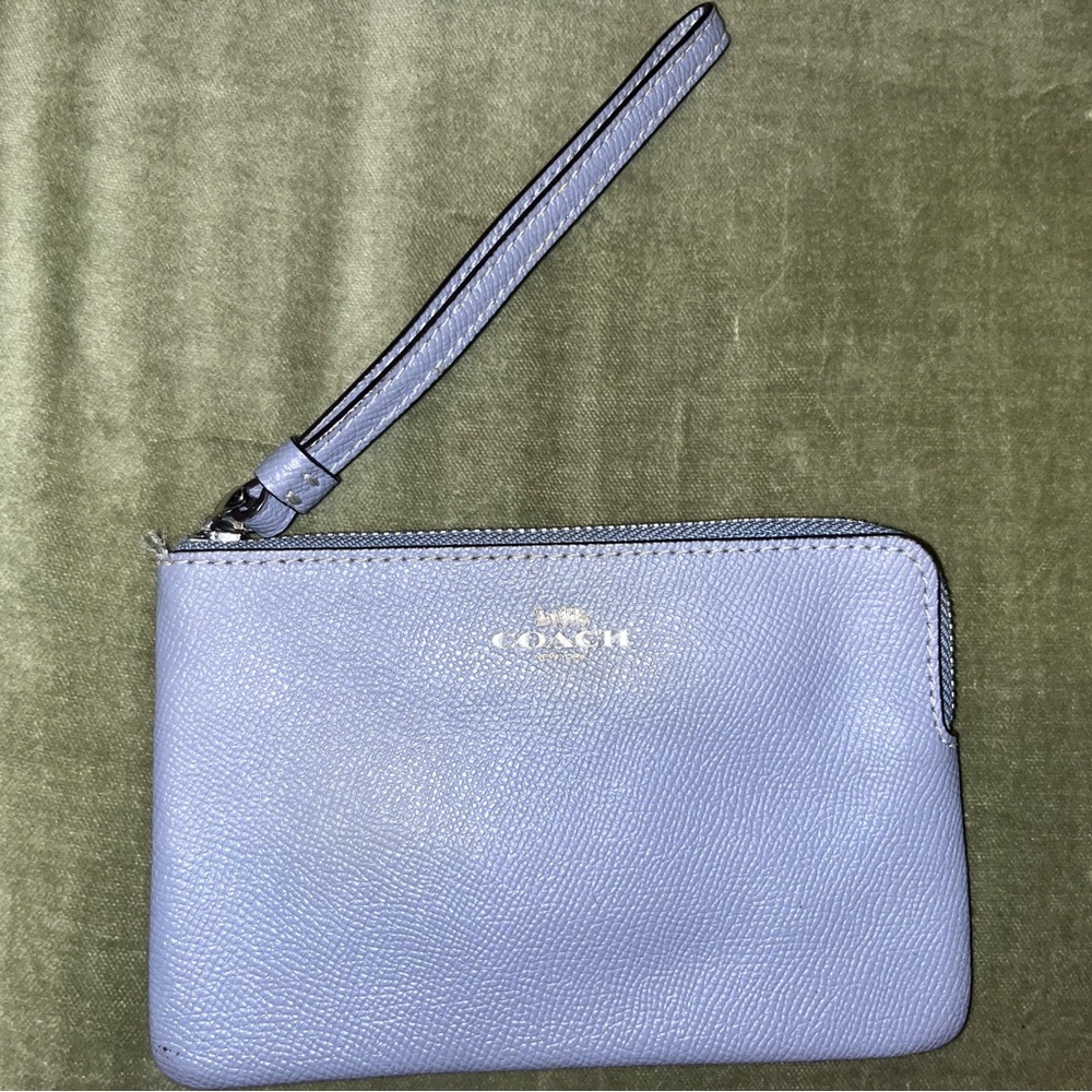 Coach Blue Wristlet